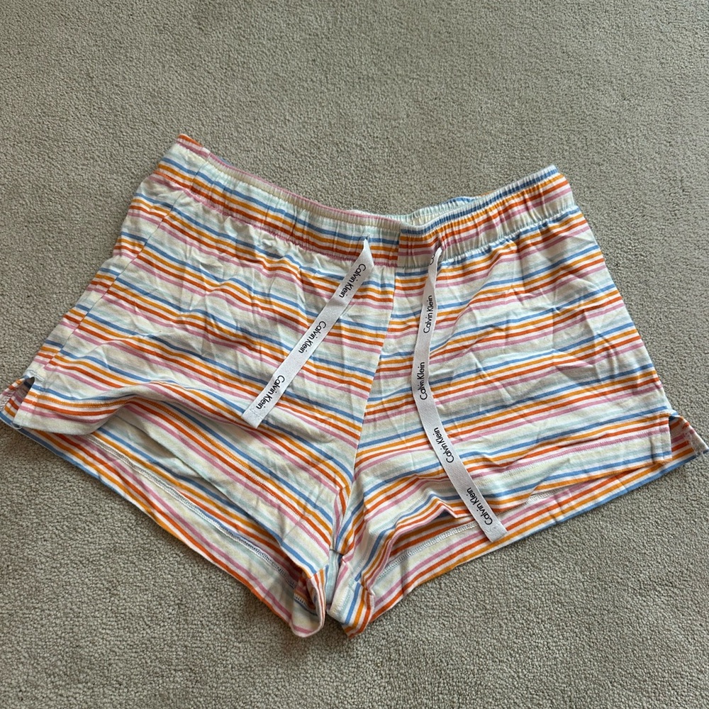 Calvin Klein Multicolor Striped PJ shorts so cute